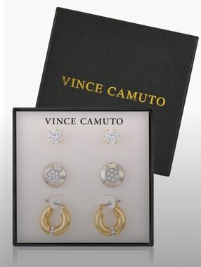 Vince Camuto-3-Pair Earring Gift Set 🖤